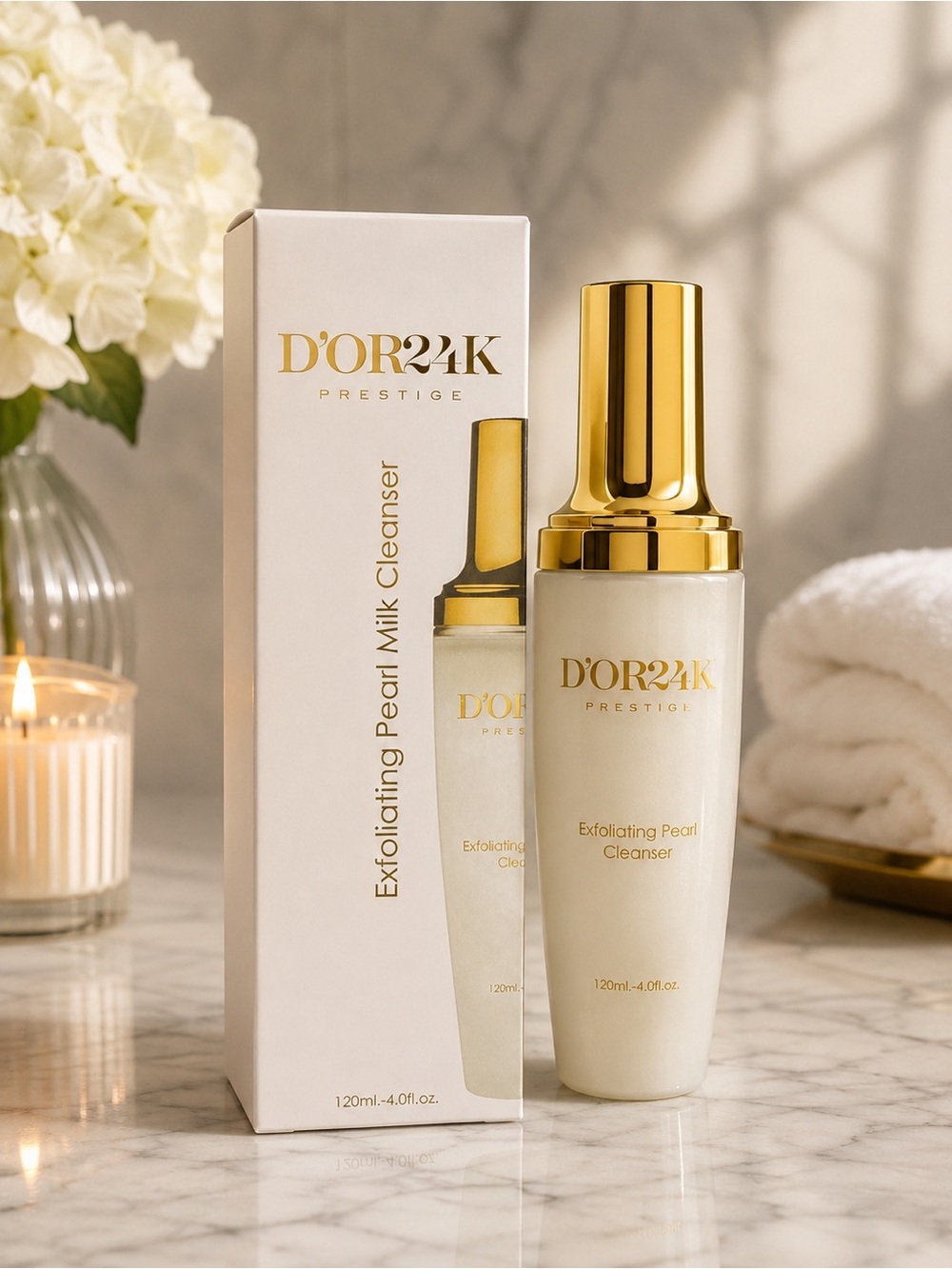 D’OR24K Prestige Exfoliating Pearl Milk Cleanser